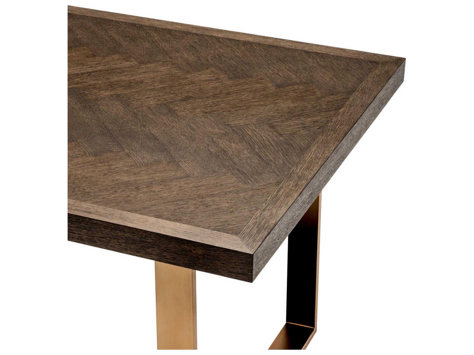 Melchior Brown Oak Veneer Cm Dining Table