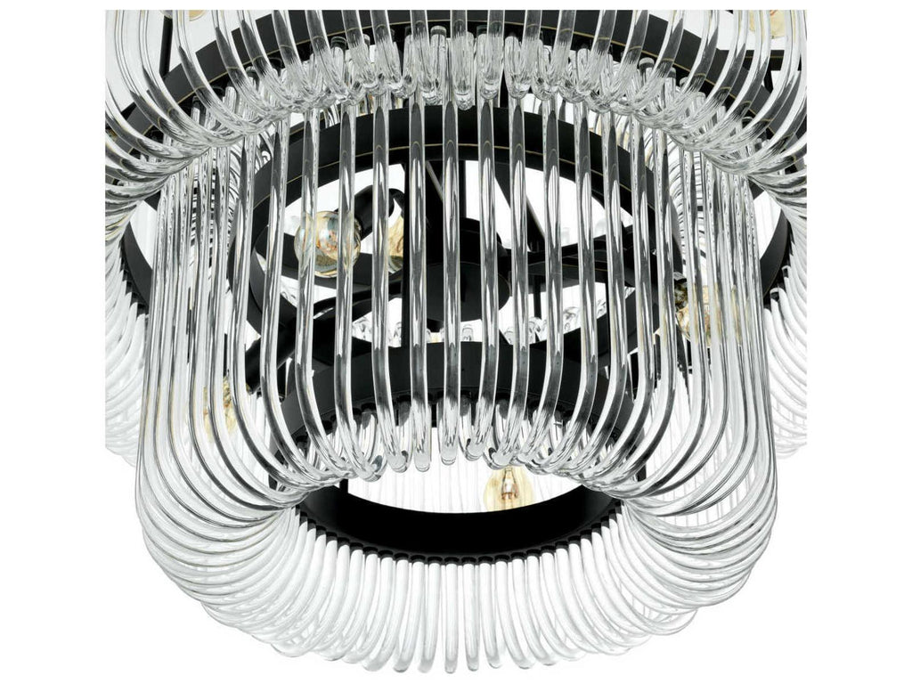 Eichholtz Sutton House 15-Light Art Deco Chandelier in Bronze Finish