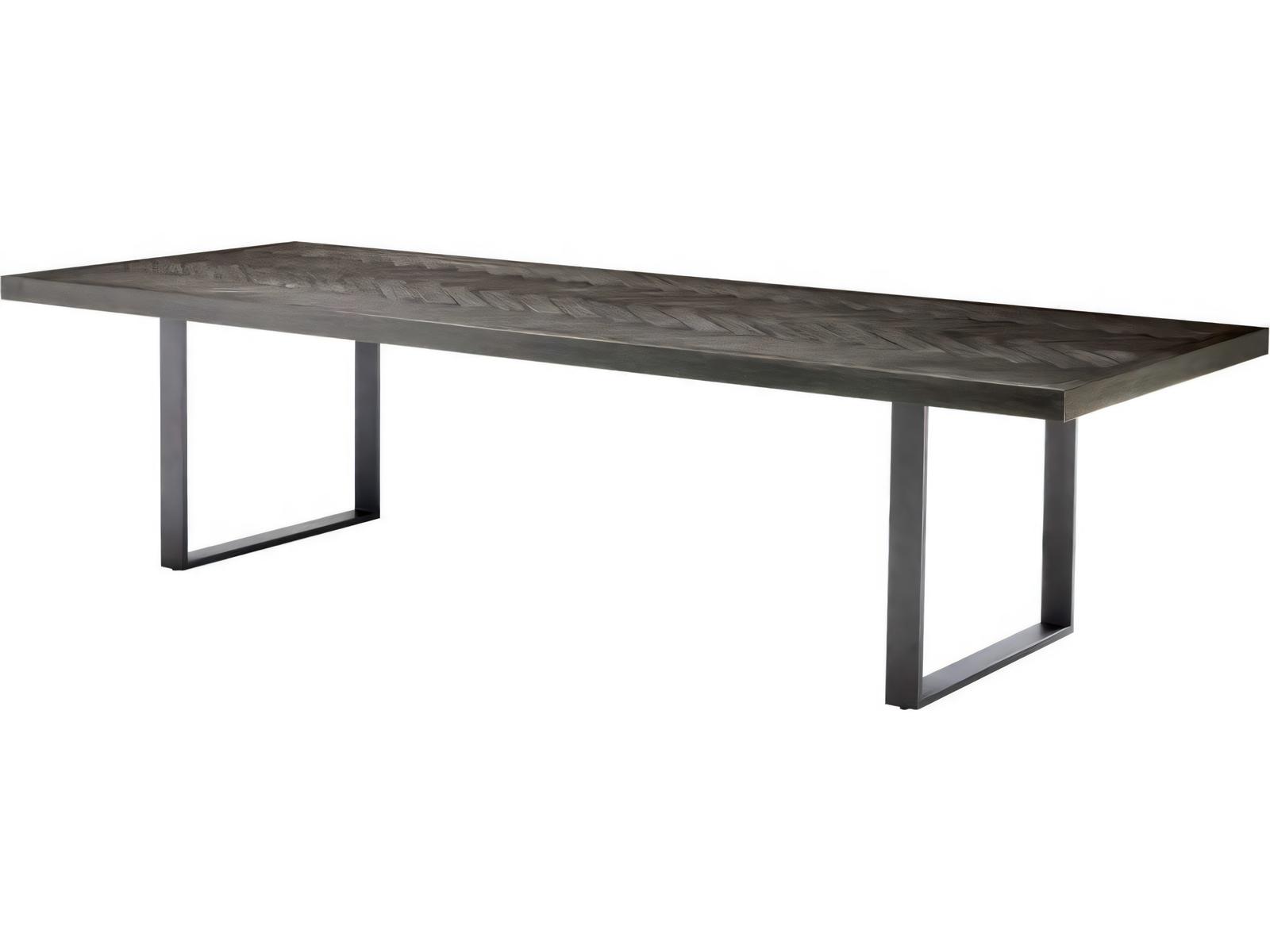 Melchior Charcoal Oak Veneer Cm Dining Table
