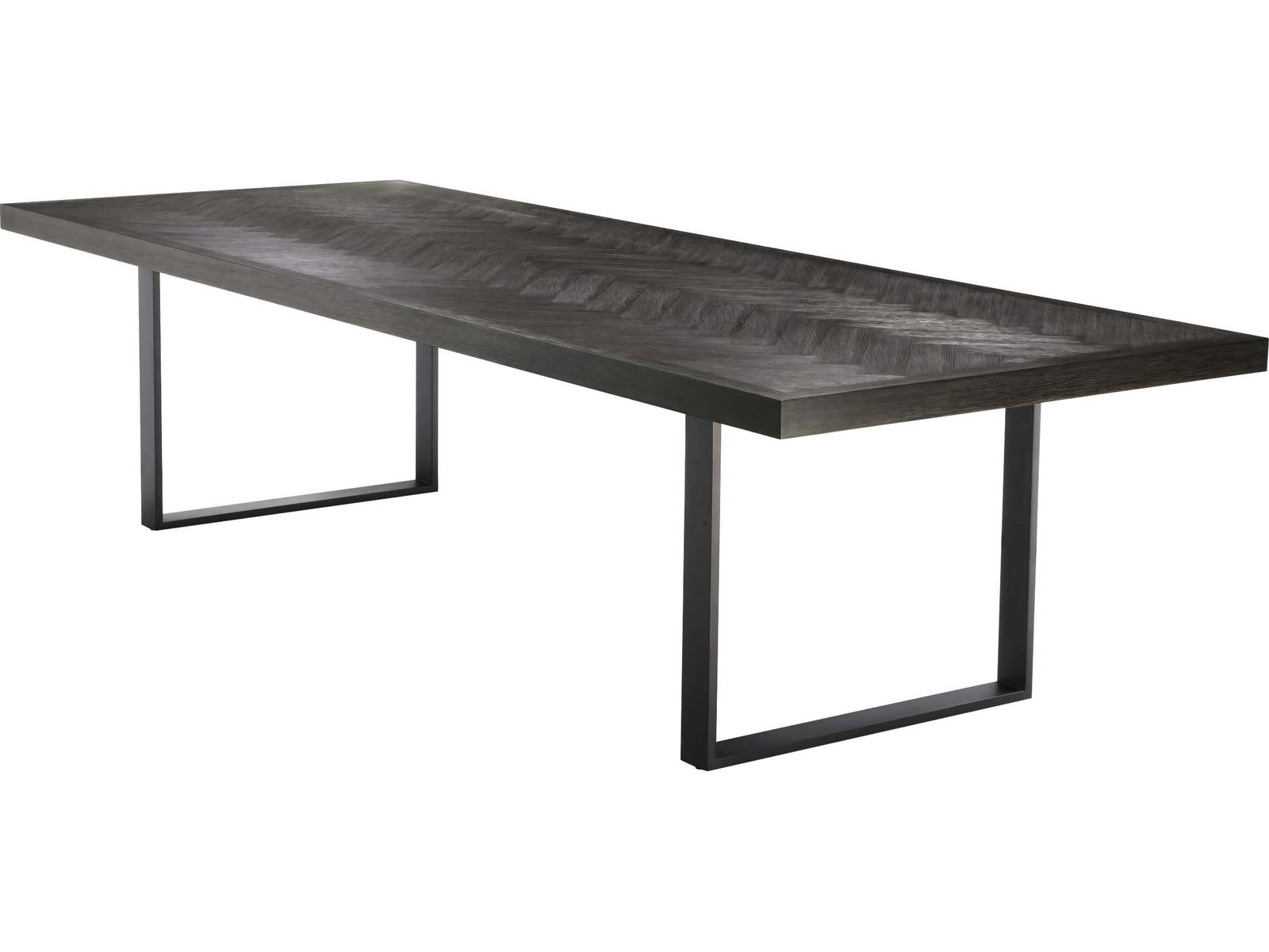 Melchior Charcoal Oak Veneer Cm Dining Table