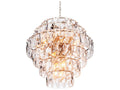 Eichholtz 26-Light Amazone Crystal Glass Chandelier in Nickel