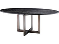 Melchior Oval Charcoal Oak Veneer Dining Table