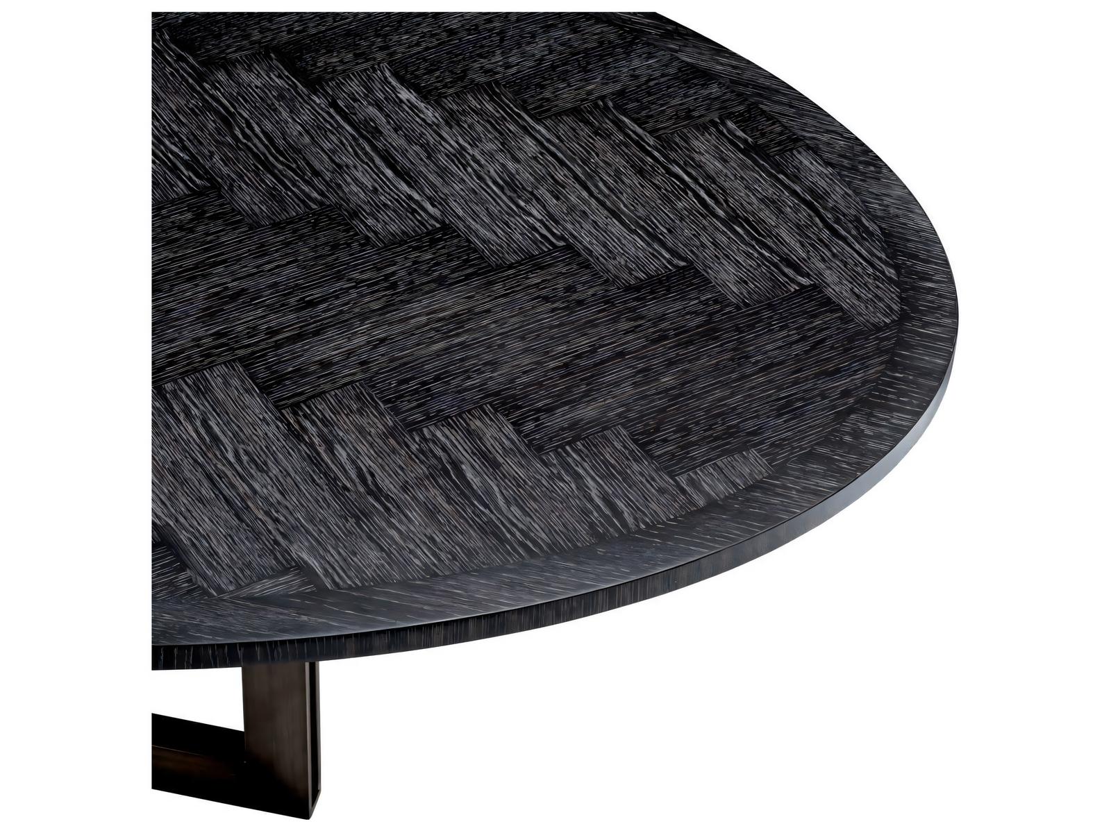 Melchior Oval Charcoal Oak Veneer Dining Table