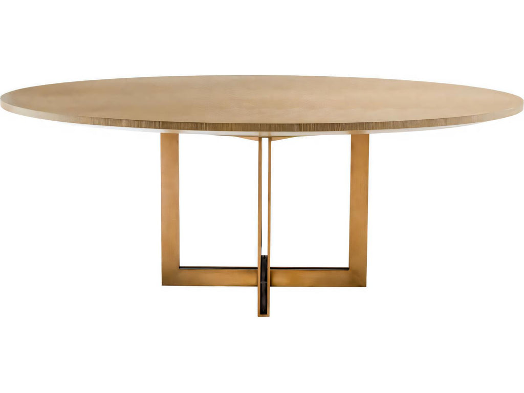 Melchior Oval Washed Oak Veneer Dining Table