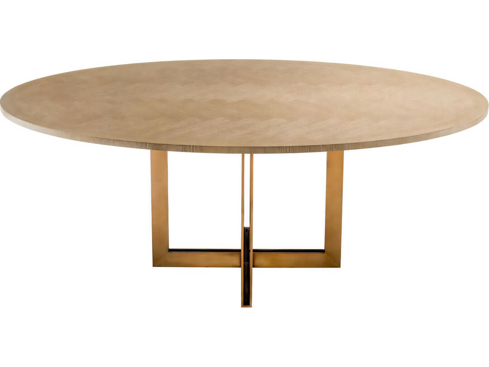 Melchior Oval Washed Oak Veneer Dining Table