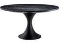Melchior Round Charcoal Oak Veneer Dining Table