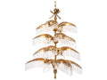 Eichholtz Hildebrandt XL 16-Light Chandelier in Vintage Brass with Crystal Glass