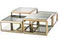 Callum Brushed Brass Set of 4 Coffee Table