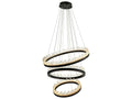 Eichholtz Randall 3-Ring Integrated LED Chandelier in Bronze Finish