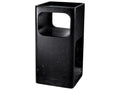 Adler Square Black Marble Side Table Mid-Century Modern
