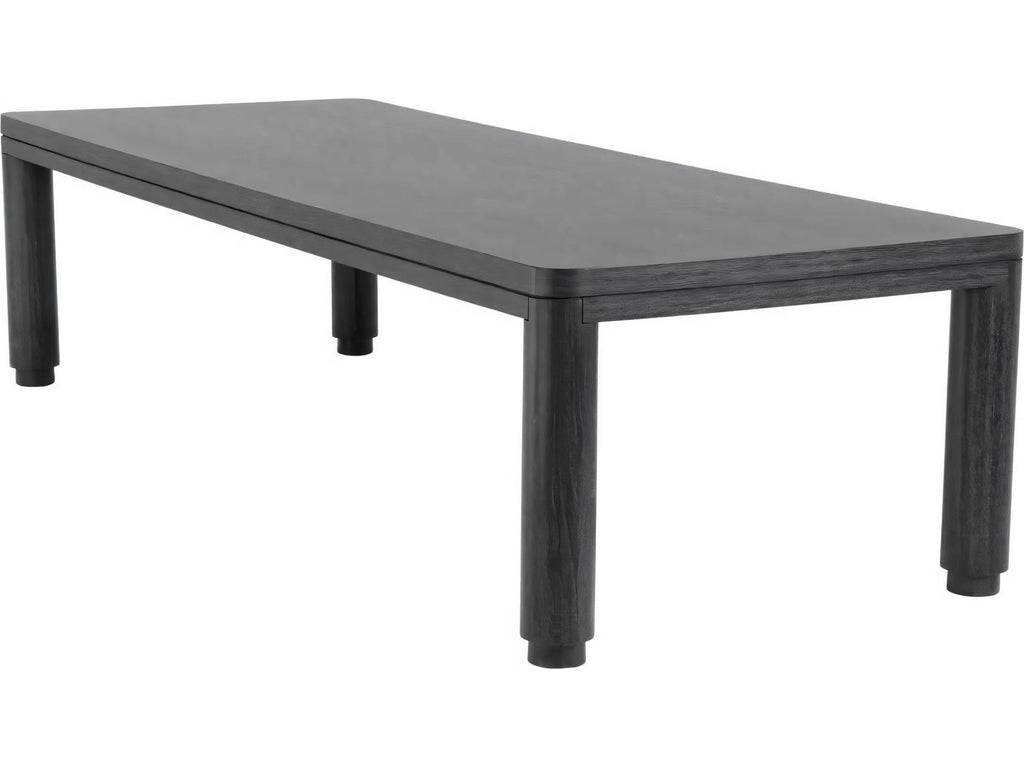 Atelier 118 Inch Rectangle Dining Table in Charcoal Grey Oak Veneer