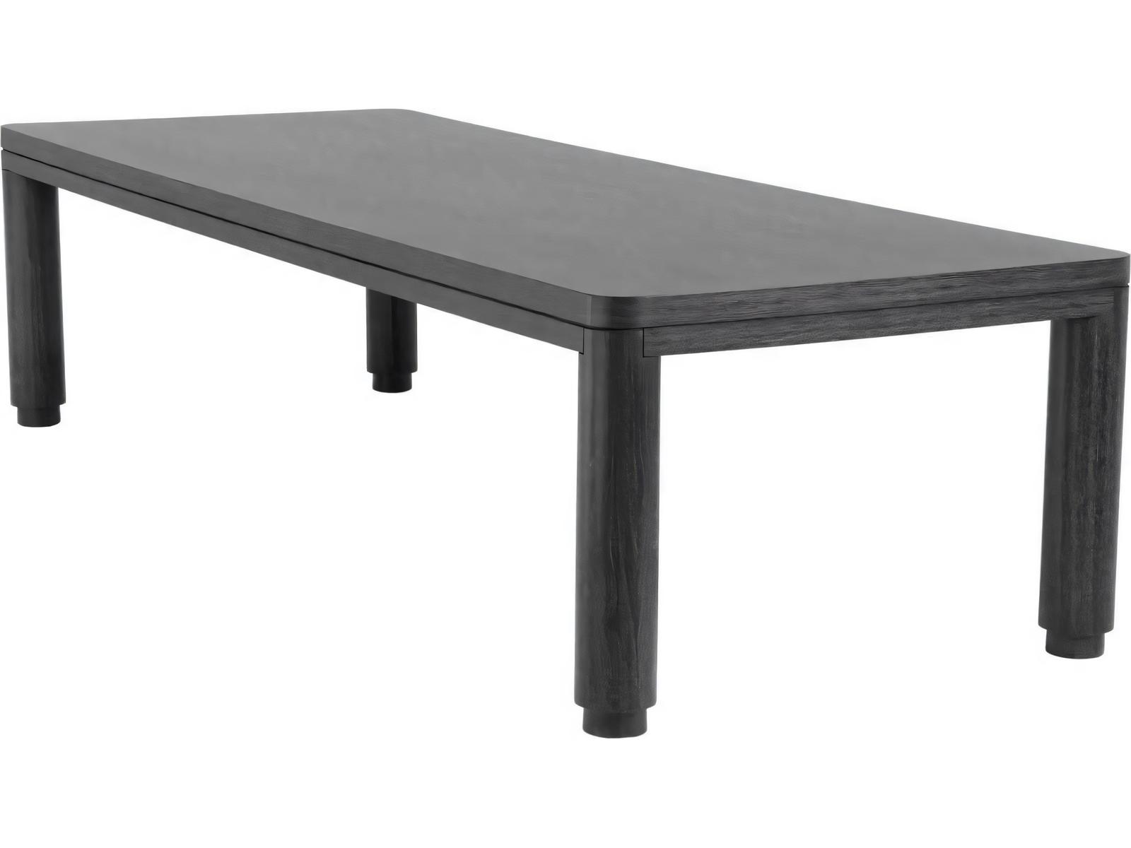 Atelier 118 Inch Rectangle Dining Table in Charcoal Grey Oak Veneer