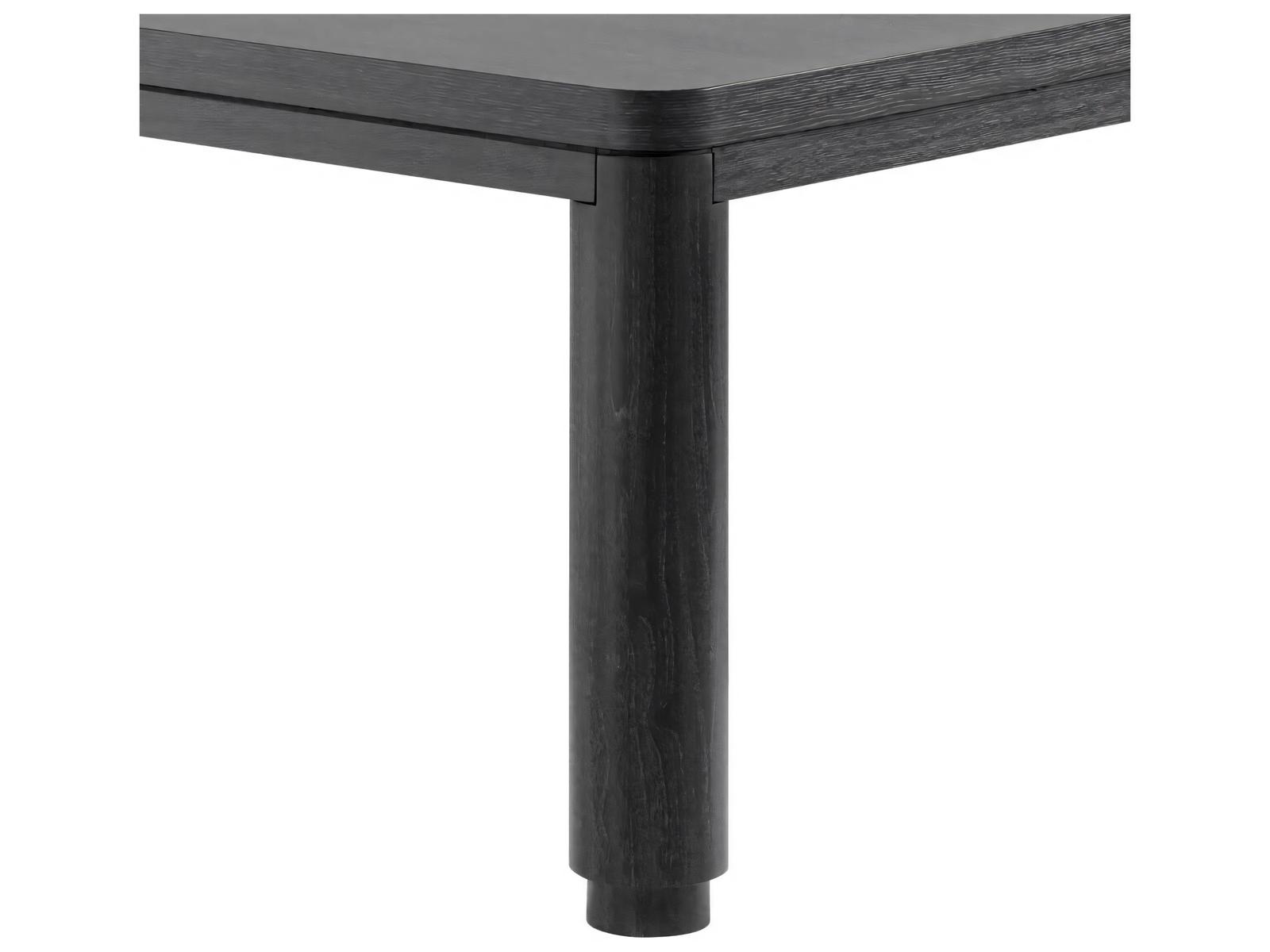 Atelier 118 Inch Rectangle Dining Table in Charcoal Grey Oak Veneer