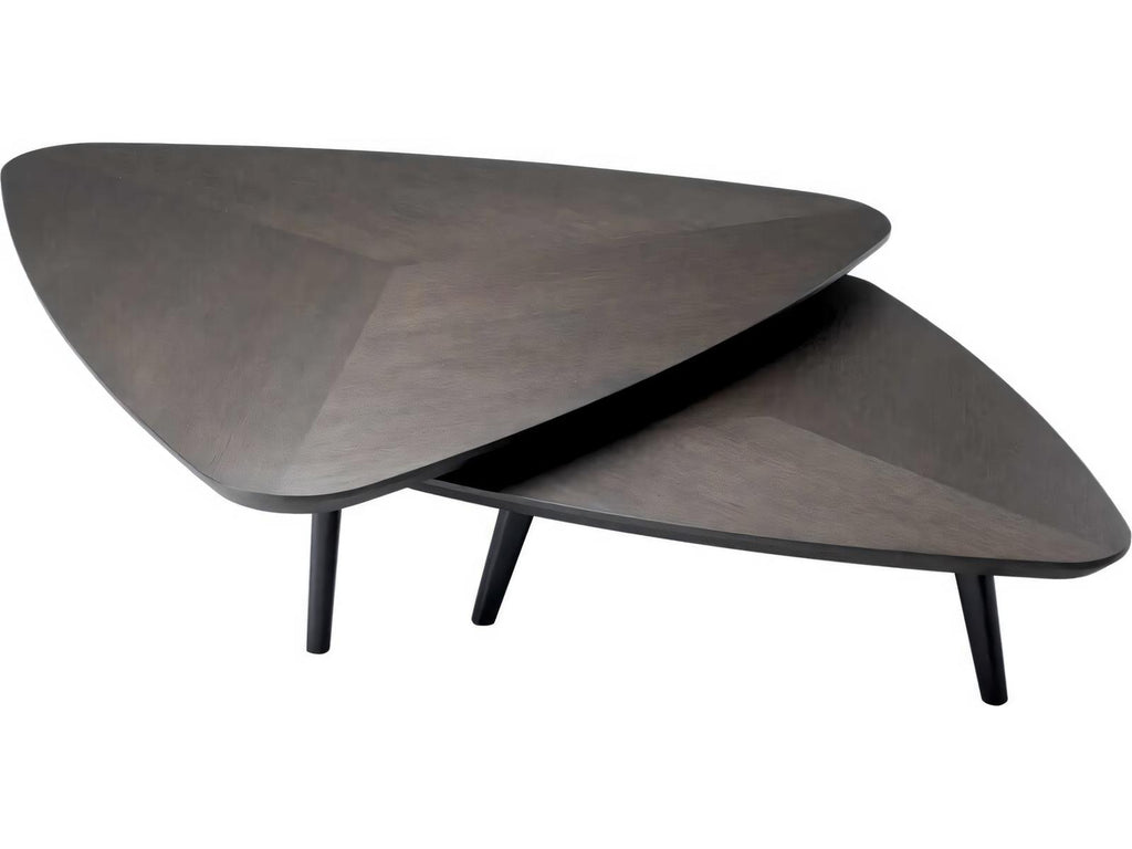 Lauren S/2 Mocha Straight Oak Ven Coffee Table