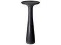 Pompano Round Side Table in Honed Black Marble