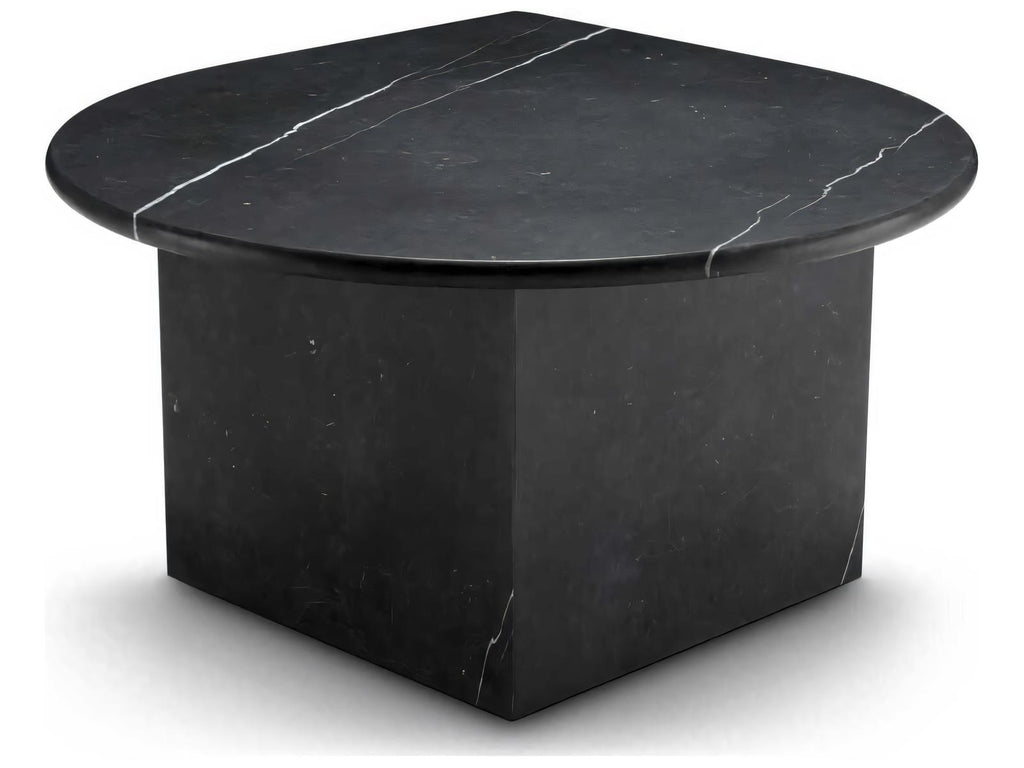 Naples Set of 3 Honed Black Marble Coffee Tables