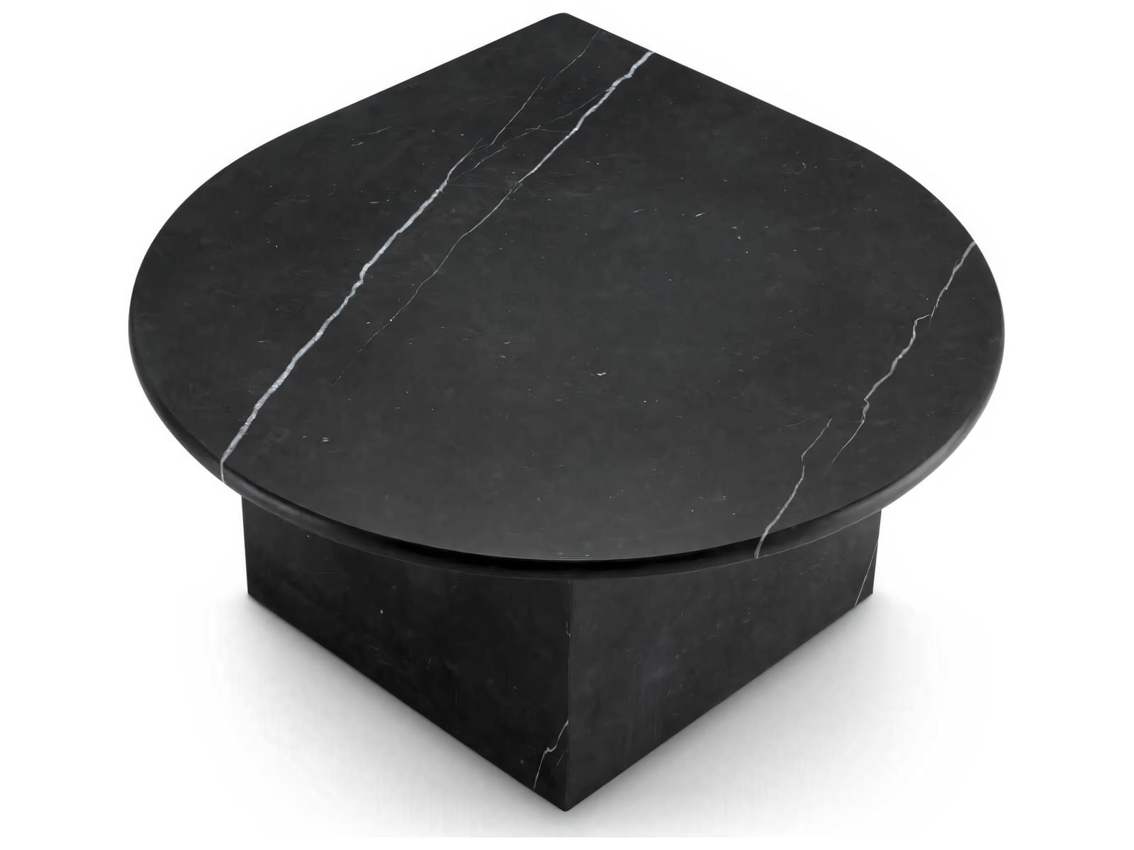 Naples Set of 3 Honed Black Marble Coffee Tables