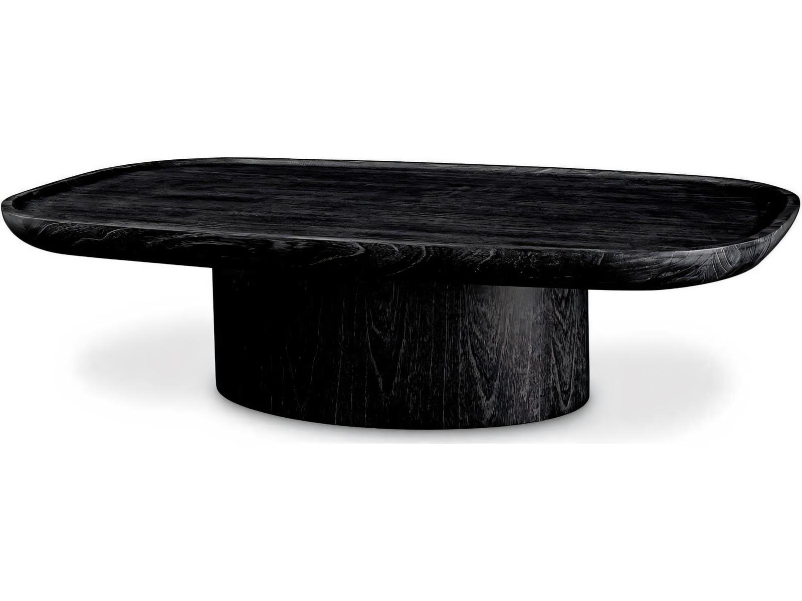 Rouault Rectangle Coffee Table in Charcoal Grey Veneer