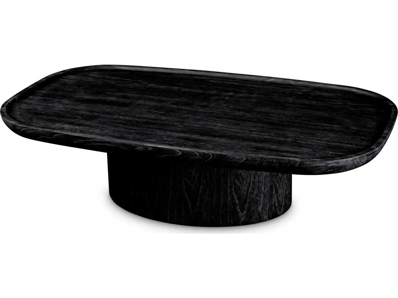 Rouault Rectangle Coffee Table in Charcoal Grey Veneer