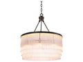 Eichholtz Hector S 8-Light Chandelier in Bronze Highlight with Clear Glass Rods