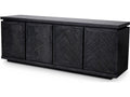 Bowen Charcoal Grey Oak Veneer Dresser with Herringbone Pattern