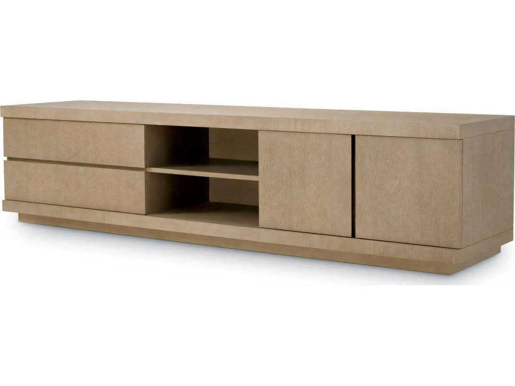 Crosby Washed Oak Veneer TV Cabinet Urban Modern Media Console