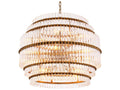 Eichholtz Scottsdale 14-Light Chandelier in Antique Brass and Clear Glass