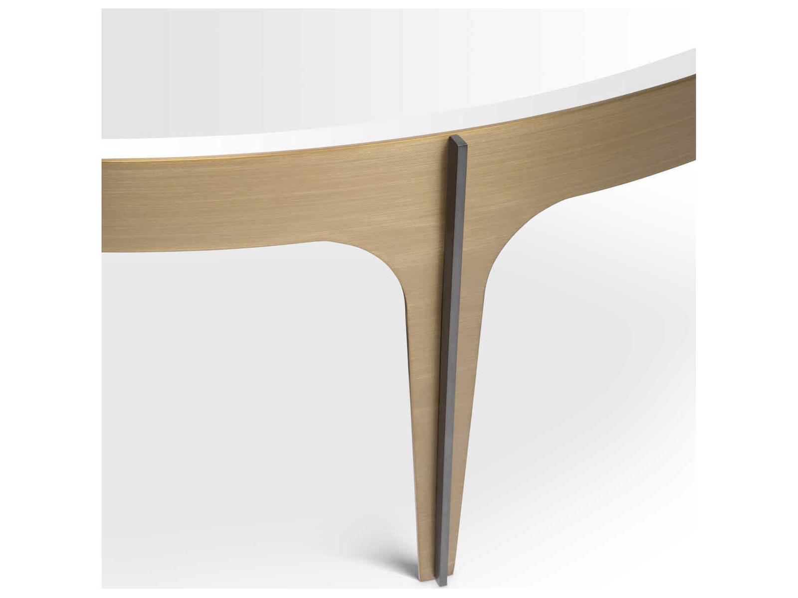 Artemisa L Brushed Brass Coffee Table