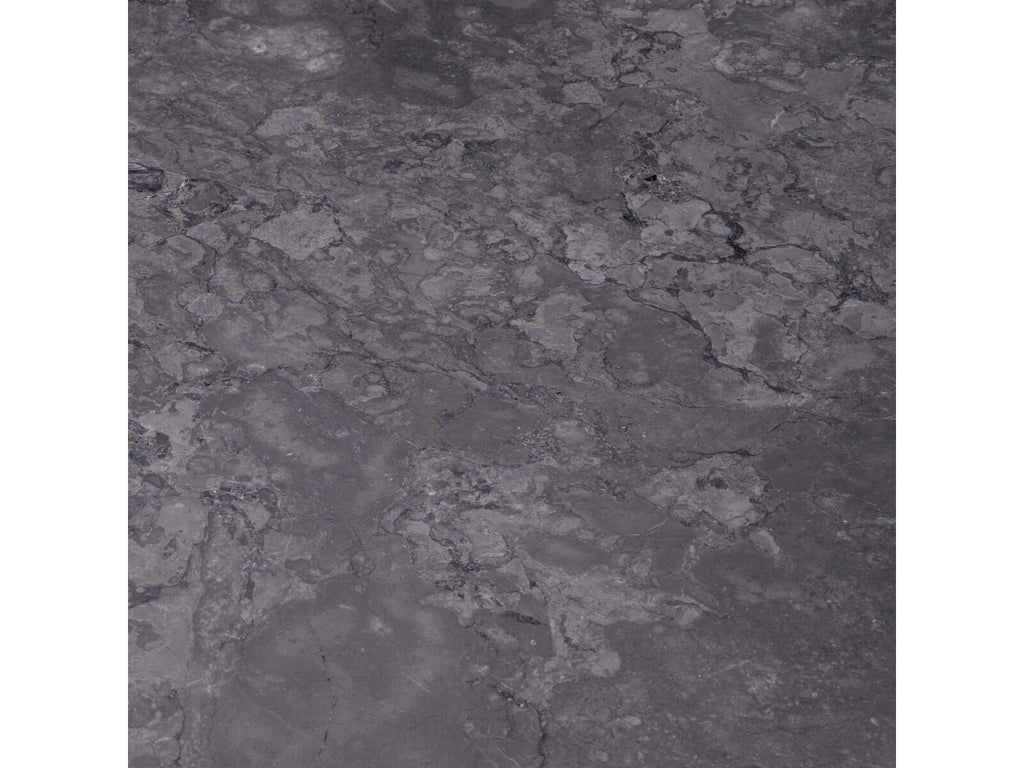 Arca Round Coffee Table in Grey Marble with Bronze Finish