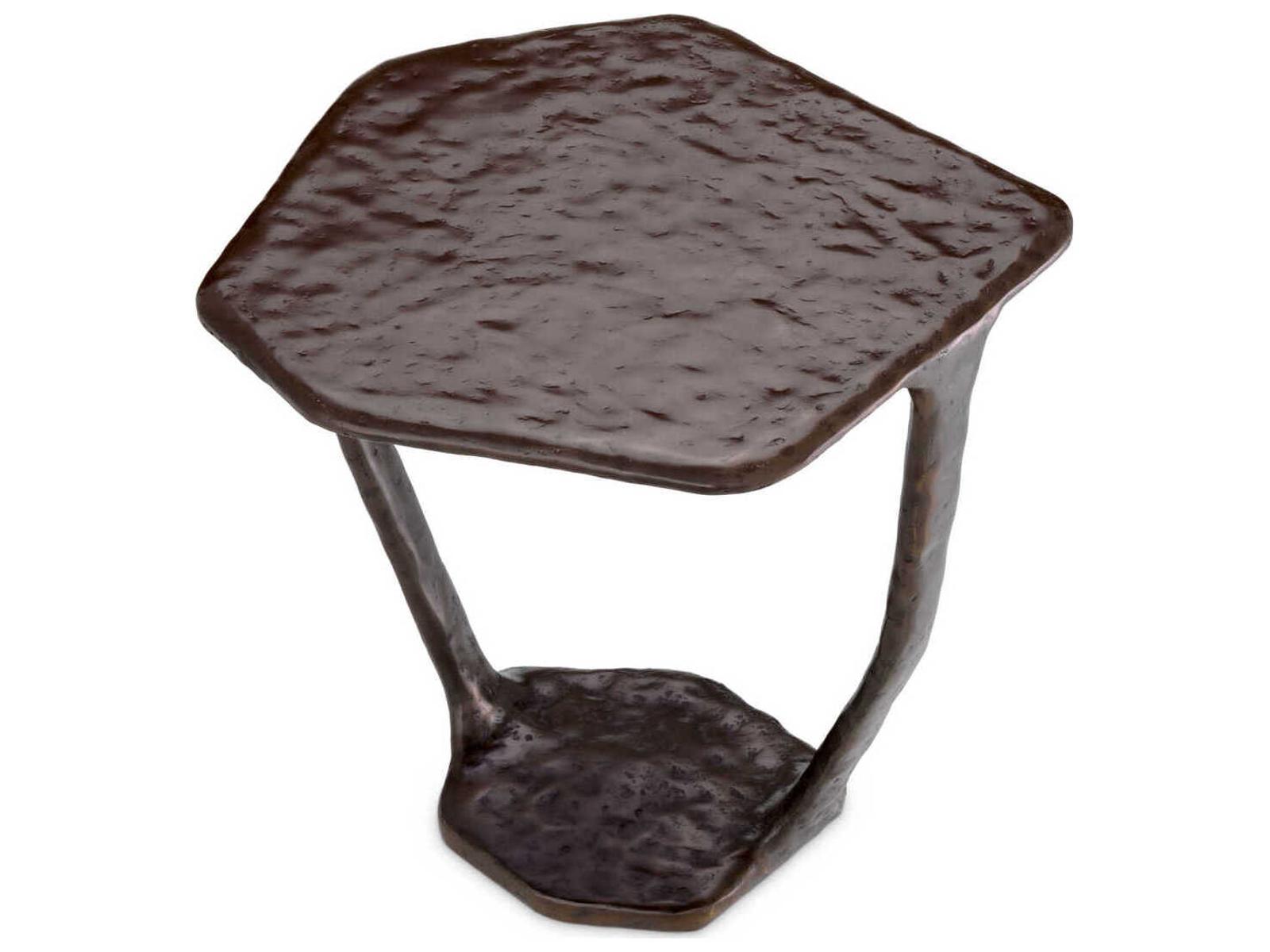 Tigra Free Form Side Table in Bronze Finish