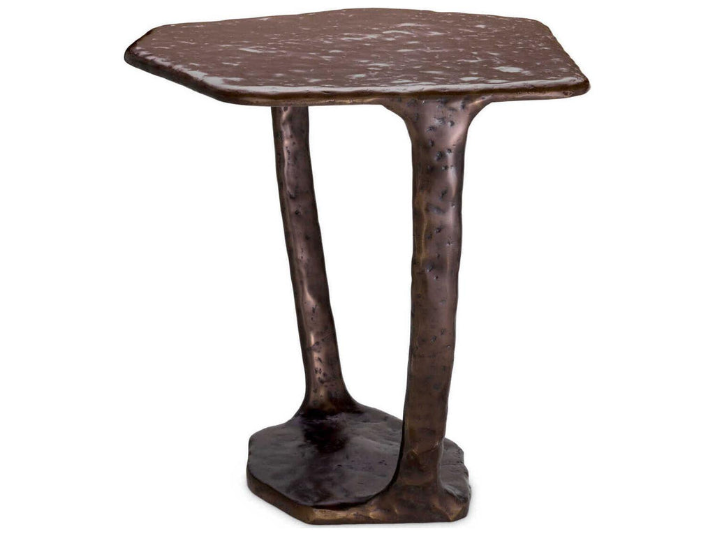 Tigra Free Form Side Table in Bronze Finish