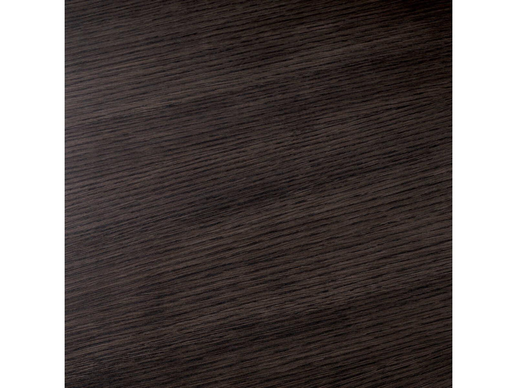 Julius Rectangle Dining Table in Mocha Oak Veneer with Bronze Finish