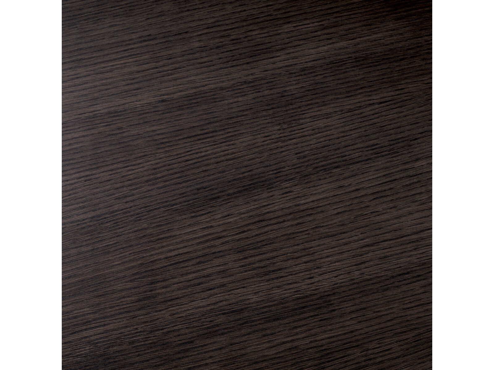 Julius Rectangle Dining Table in Mocha Oak Veneer with Bronze Finish