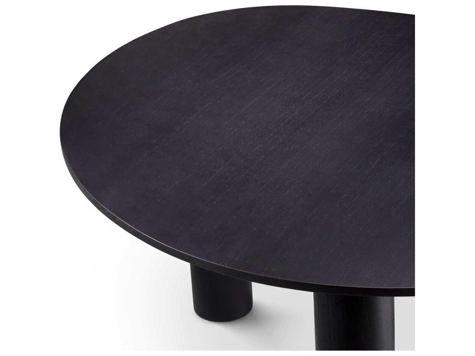 Lombardo Irregular Black Veneer Dining Table