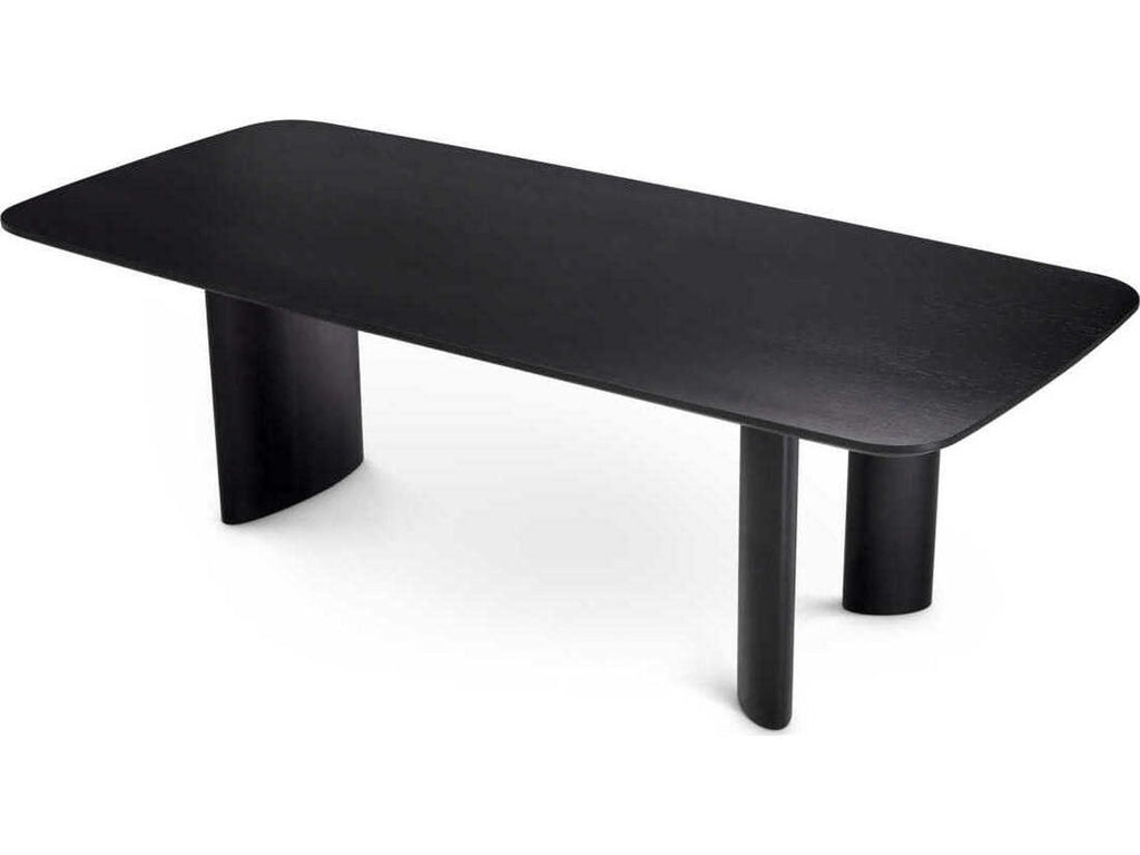 Harmonie S Rectangular Dining Table in Black Veneer