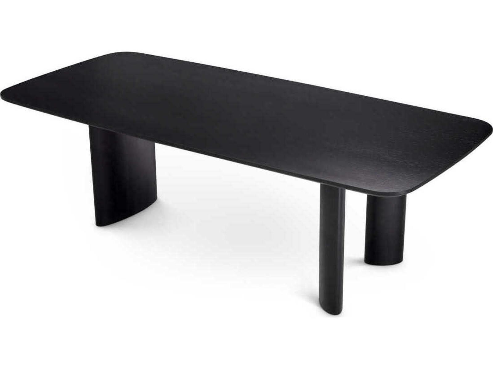 Harmonie S Rectangular Dining Table in Black Veneer