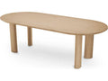 Mogador S Natural Oak Veneer Oval Dining Table