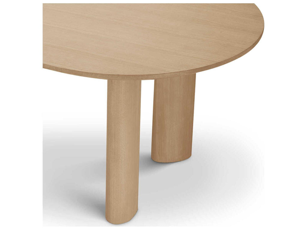 Mogador S Natural Oak Veneer Oval Dining Table