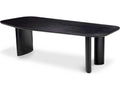 Flemings Irregular Rectangular Dining Table Black Veneer