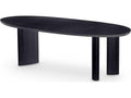 Lindner Oval Dining Table in Black Veneer