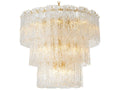 Eichholtz Almeria 18-Light Chandelier in Antique Brass with Handmade Glass