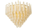 Eichholtz 12-Light Chaves L Chandelier with Champagne Glass and Antique Brass