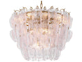 Eichholtz 14-Light Solange Chandelier in Antique Brass and Clear Glass