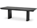 Winston Rectangle Dining Table in Charcoal Grey Oak Veneer