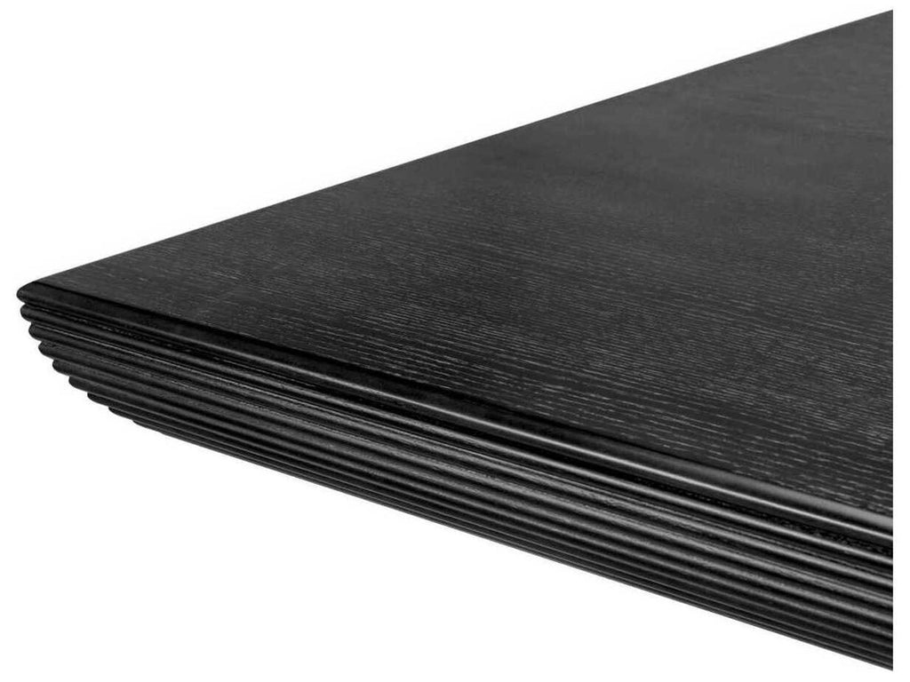 Winston Rectangle Dining Table in Charcoal Grey Oak Veneer