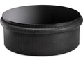 Tortugo Round Coffee Table Black Metal and Black Glass