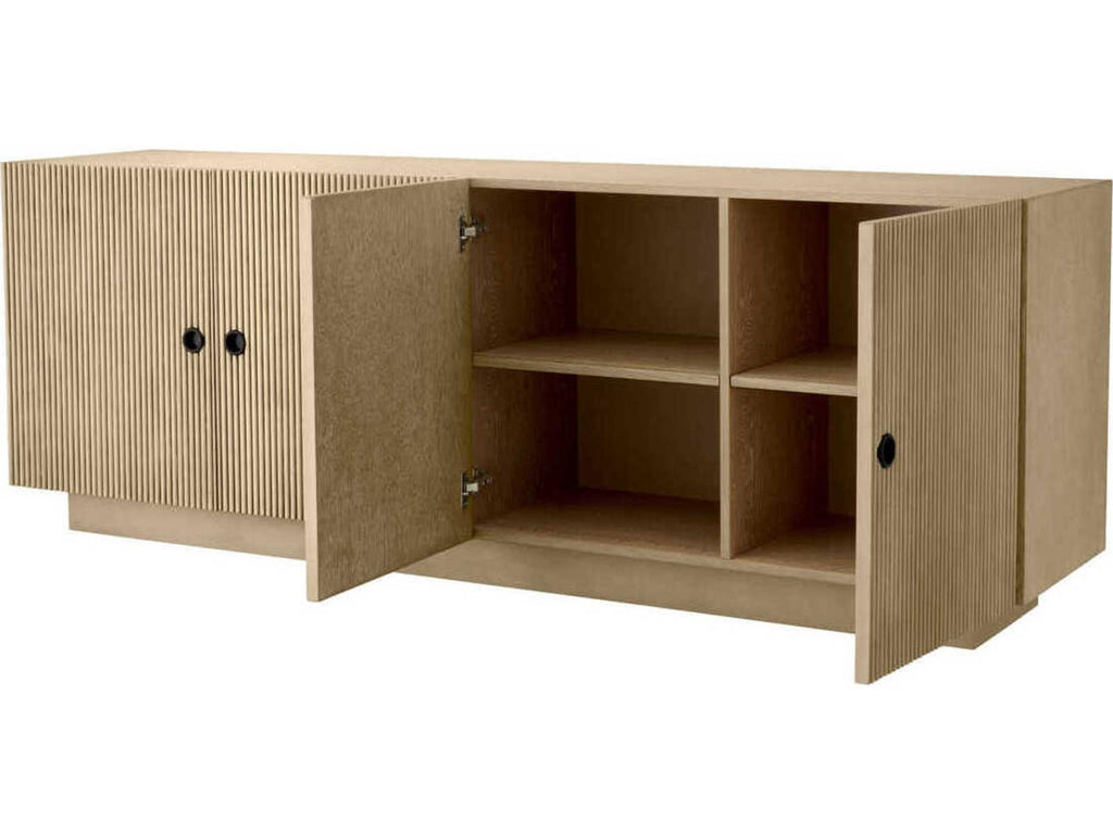 Dimitrios Washed Oak Veneer Dresser with Bronze Accents