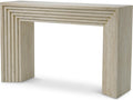Tarrington Rectangular Travertine Console Table with Natural Veining
