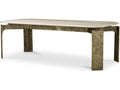 Ethnicraft Dining Table Bodega Rectangular Antique Brass Finish