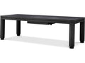 Atelier Extendable Rectangular Dining Table Charcoal Grey Oak Veneer